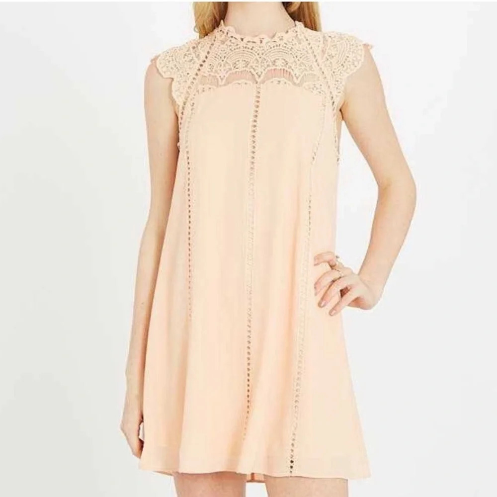Altar’d State Lace and Chiffon Dress
